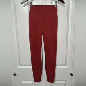 Yogalicious Lux Lightweight Power Leggings Rust Red S